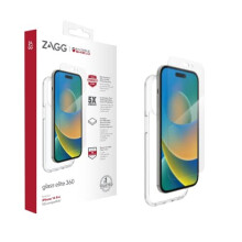 ZAGG InvisibleShield Glass Elite 360 Screen Protector & Clear Case Bundle Compatible for iPhone 14 Pro, Shockproof, Scratch Resistant, Glass-Like, Ant