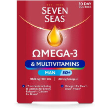 Seven Seas Omega-3 Multivitamins Man 50+ 30-Day Duo Pack Mineral & Vitamins