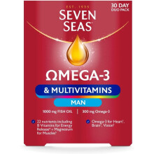 Seven Seas Omega-3 Multivitamins Man 30-Day Duo Pack 30 Omega-3 Capsules Tablets