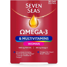 Seven Seas Omega-3 Multivitamins Woman 30-Day Duo Pack Mineral & Vitamins
