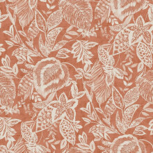 DUTCH WALLCOVERINGS Wallpaper Mae Orange and Beige Wall Covering Panel Sheet