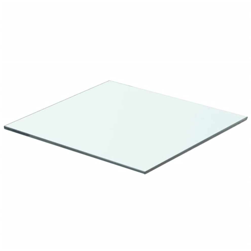 Vidaxl Shelf Panel Glass Clear 40X30cm Storage Plate Sheet Shelving Display 8718475526957