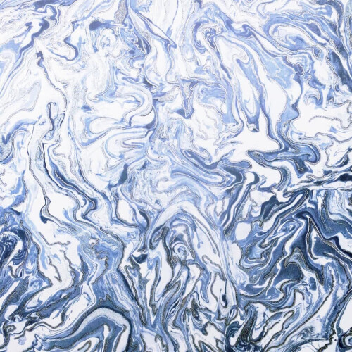 Arthouse DUTCH WALLCOVERINGS Wallpaper Liquid Marble Blue Wall Covering Panel Sheet