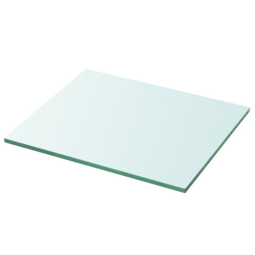 vidaXL Shelf Panel Glass Clear 30x25cm Storage Plate Sheet Shelving Display