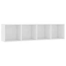 vidaXL reol/TV-bord, hvid, 143x30x36 cm