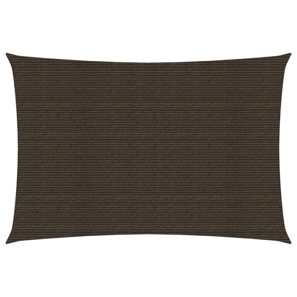 Vidaxl Sunshade Sail 160 G/M² Brown 2X4.5 M Hdpe Garden Patio Canopy Awning