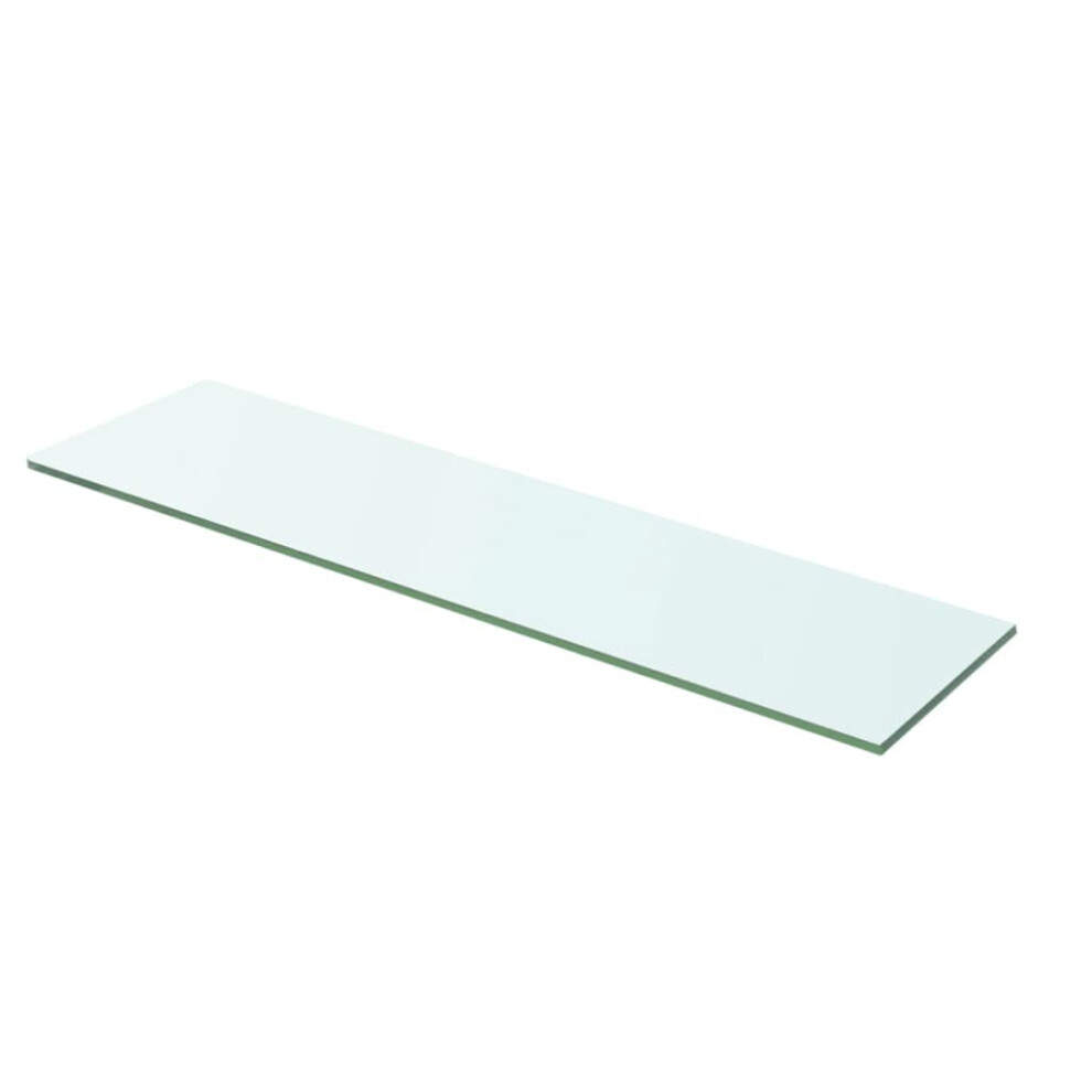 vidaXL Shelf Panel Glass Clear 60x12cm Storage Plate Sheet Shelving Display