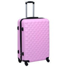vidaXL Hardcase Trolley Pink ABS With Security Lock Travel Luggage Suitcase