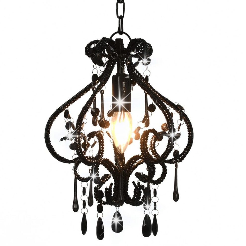 vidaXL Black Round Ceiling Lamp E14 - Image 2