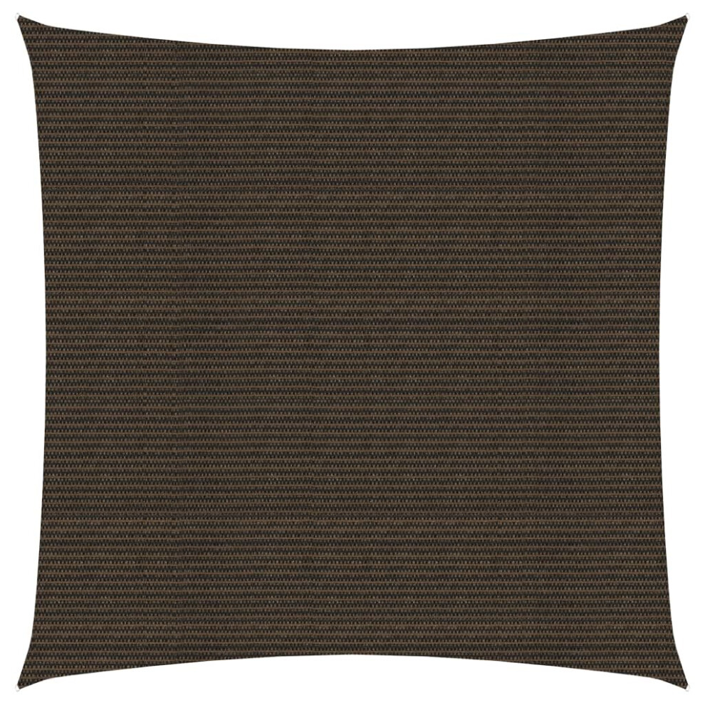 Vidaxl Sunshade Sail 160 G/M² 4X4 M Hdpe Garden Patio Canopy Awning Brown
