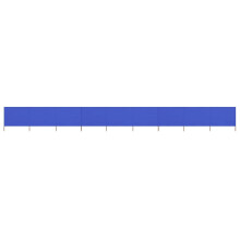 vidaXL 9-panel Wind Screen Fabric 120cm Azure Blue Sun Privacy Screen Breaker