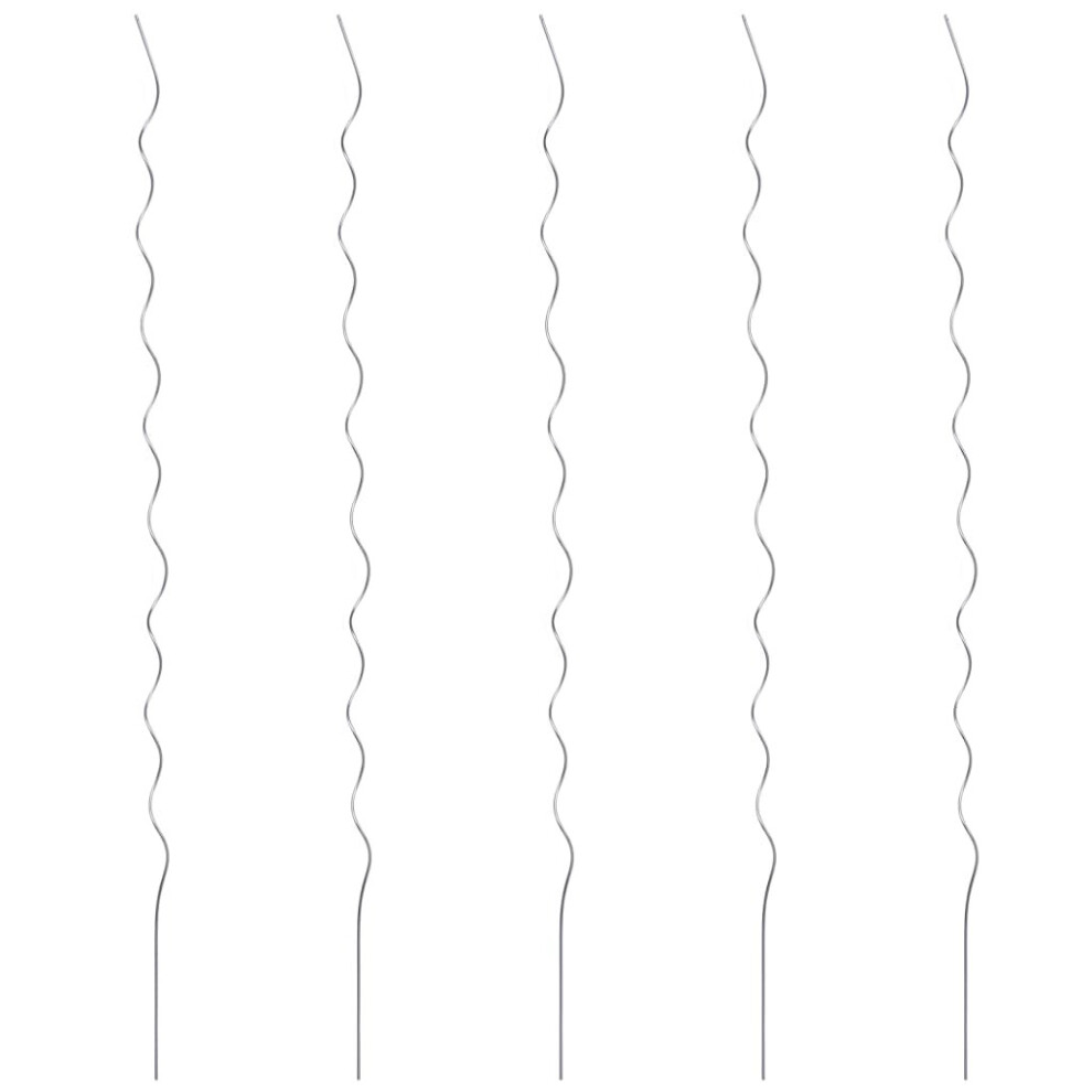 Vidaxl 5X Spiral Plant Supports 110 Cm Galvanised Steel Strong Garden Supports