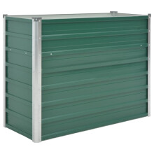 vidaXL højbed galvaniseret stål 100x40x77 cm grøn