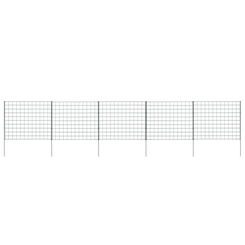 vidaXL Gartenzaun Set 77,5x64 cm Grün