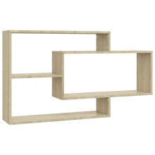 vidaXL Wall Shelf Sonoma Oak Engineered Wood Floating Cabinet Bookshelf Rack
