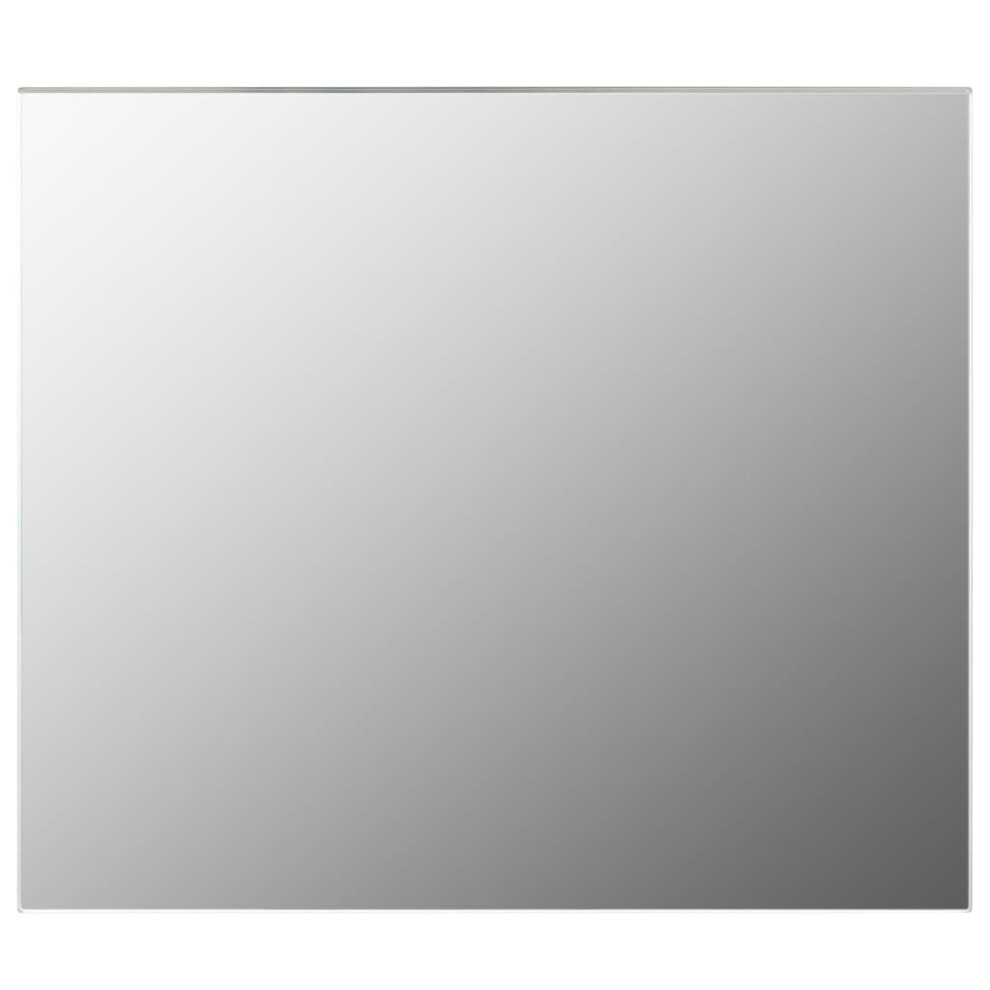 vidaXL Frameless Mirror 70x50cm Glass Perspex Wall Mirror Sheet Makeup Studio