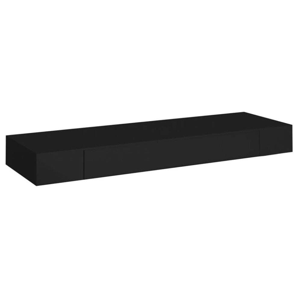 vidaXL Floating Wall Shelf with Drawer Wall Mounted Storage Display Racks