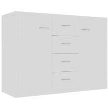 vidaXL Sideboard White Engineered Wood Storage Cabinet Home Organiser Buffet