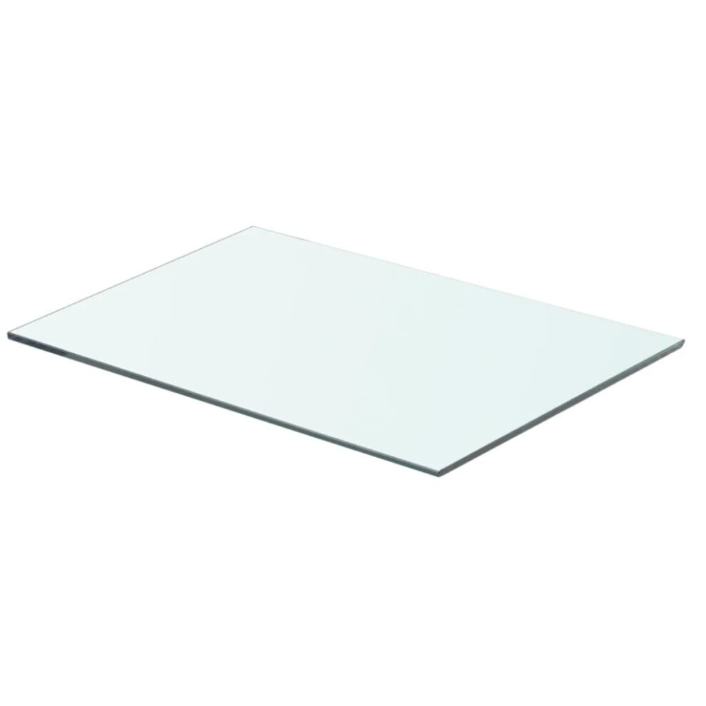 vidaXL Glass Shelf Panel Clear 50x30 cm Tempered Glass 15kg Load Capacity - Image 2