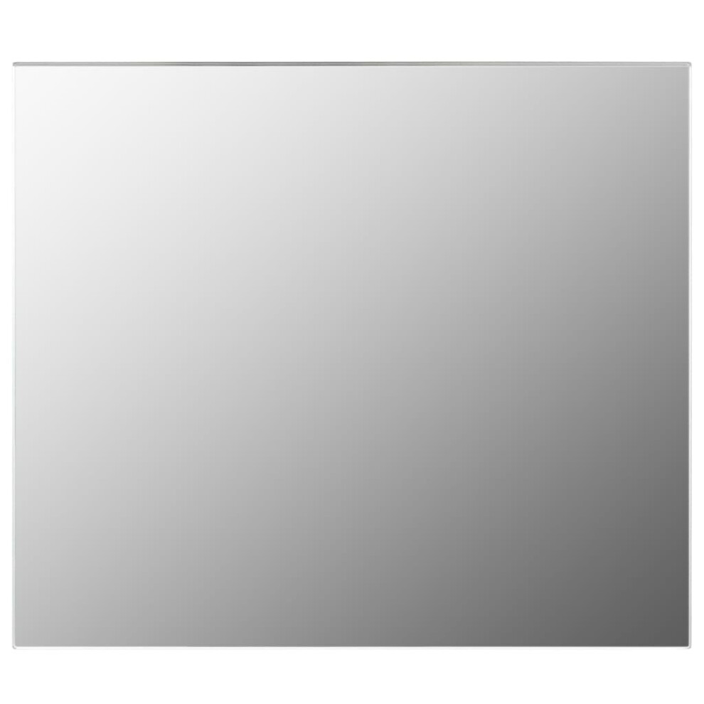 vidaXL Frameless Mirror 80x60cm Glass Perspex Wall Mirror Sheet Makeup Studio