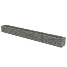 vidaXL hævet gabionpotte, galvaniseret stål, 540x50x50 cm