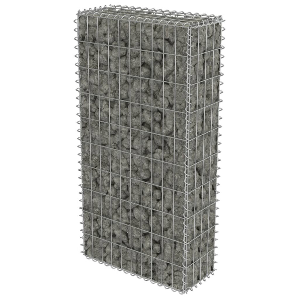 Simply Chosen 4U Vidaxl Gabion Wall With Covers Galvanised Steel 50X20x100cm Stone Basket Cage