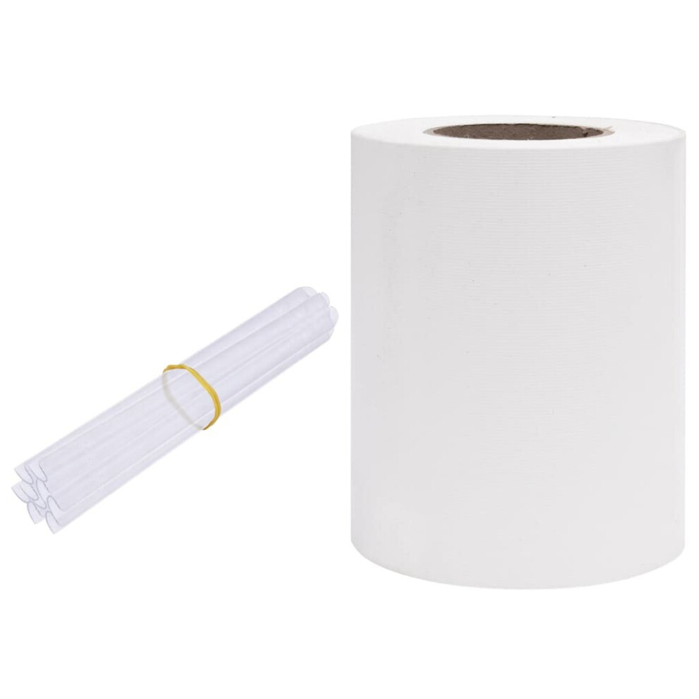 Vidaxl Garden Privacy Screen Pvc 35 M White Fence Strip Roll Home Outdoor