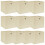 VidaXL vidaXL 10x Storage Boxes Cream Fabric Home Office Foldable Organiser Chest 1