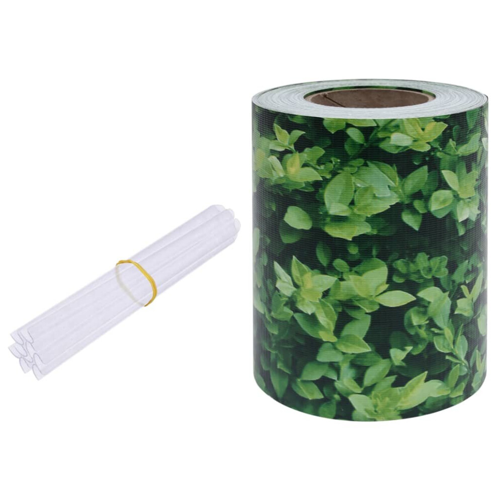 Vidaxl Garden Privacy Screen Pvc 35 M Green Fence Strip Roll Home Outdoor