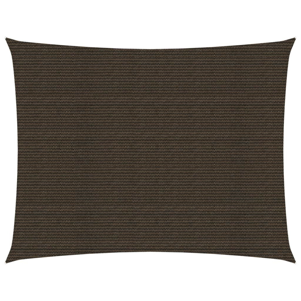 Vidaxl Sunshade Sail 160 G/M² Brown 4X5 M Hdpe Garden Patio Canopy Awning