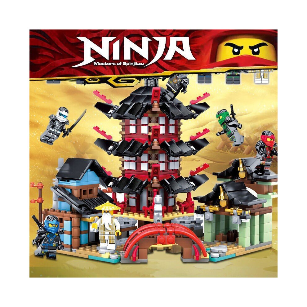 742pcs Ninjago Temple Building Block Toy Figure Model Kid Collection Boy  Gift