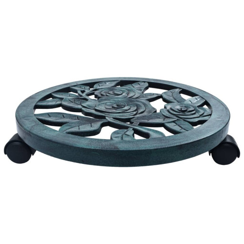 VidaXL vidaXL Pflanzenroller 6 Stk. Grün 38 cm Kunststoff 1