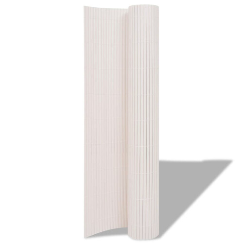 vidaXL Gartenzaun Doppelseitig 90500 cm Weiß 1