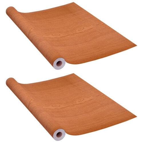 vidaXL Selbstklebende Möbelfolie Eiche 500 x 90 cm PVC 1