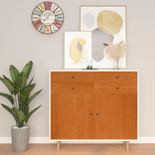vidaXL Selbstklebende Möbelfolie Eiche 500 x 90 cm PVC 2