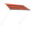 vidaXL Einziehbare Markise 200150 cm Orange und Braun 2