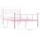 vidaXL Bettgestell Rosa Metall 140200 cm 4