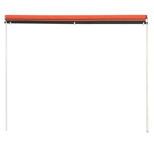 vidaXL Einziehbare Markise 200150 cm Orange und Braun 2