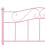 vidaXL Bettgestell Rosa Metall 140200 cm 5