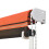 vidaXL Einziehbare Markise 200150 cm Orange und Braun 5