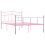 vidaXL Bettgestell Rosa Metall 140200 cm 2