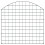 VidaXL vidaXL Gartenzaun Set Konvex 77,5x78,5 cm Grün 2