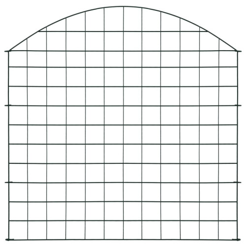 VidaXL vidaXL Gartenzaun Set Konvex 77,5x78,5 cm Grün 1