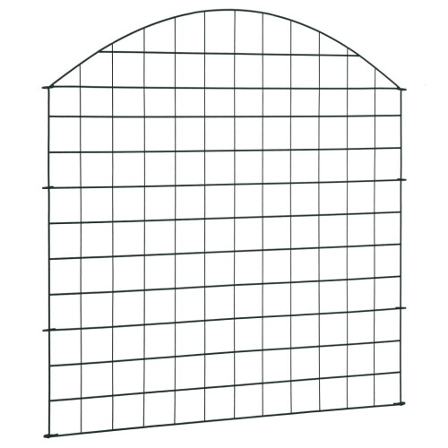 VidaXL vidaXL Gartenzaun Set Konvex 77,5x78,5 cm Grün 2