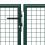vidaXL Gartentor aus Stahl 400 x 100 cm Grün 3
