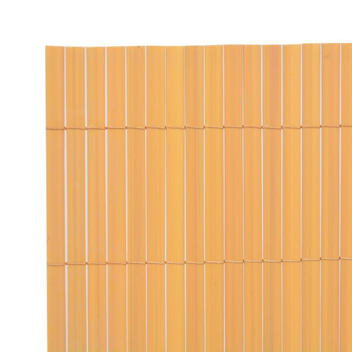 vidaXL Gartenzaun Doppelseitig PVC 90300 cm Gelb 2
