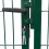 vidaXL Gartentor mit Pfosten 350x100 cm Stahl Grün 3