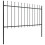 vidaXL Gartenzaun mit Speerspitze Stahl 337 x 100 cm Schwarz 2