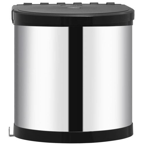VidaXL vidaXL Küchen-Einbau-Mülleimer Edelstahl 8 L 1