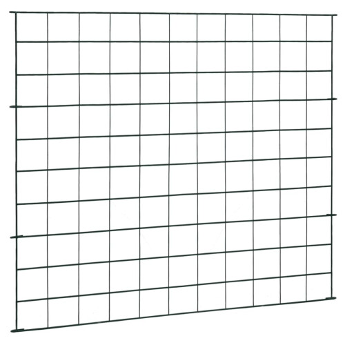 vidaXL Gartenzaun Set 77,5x64 cm Grün 2